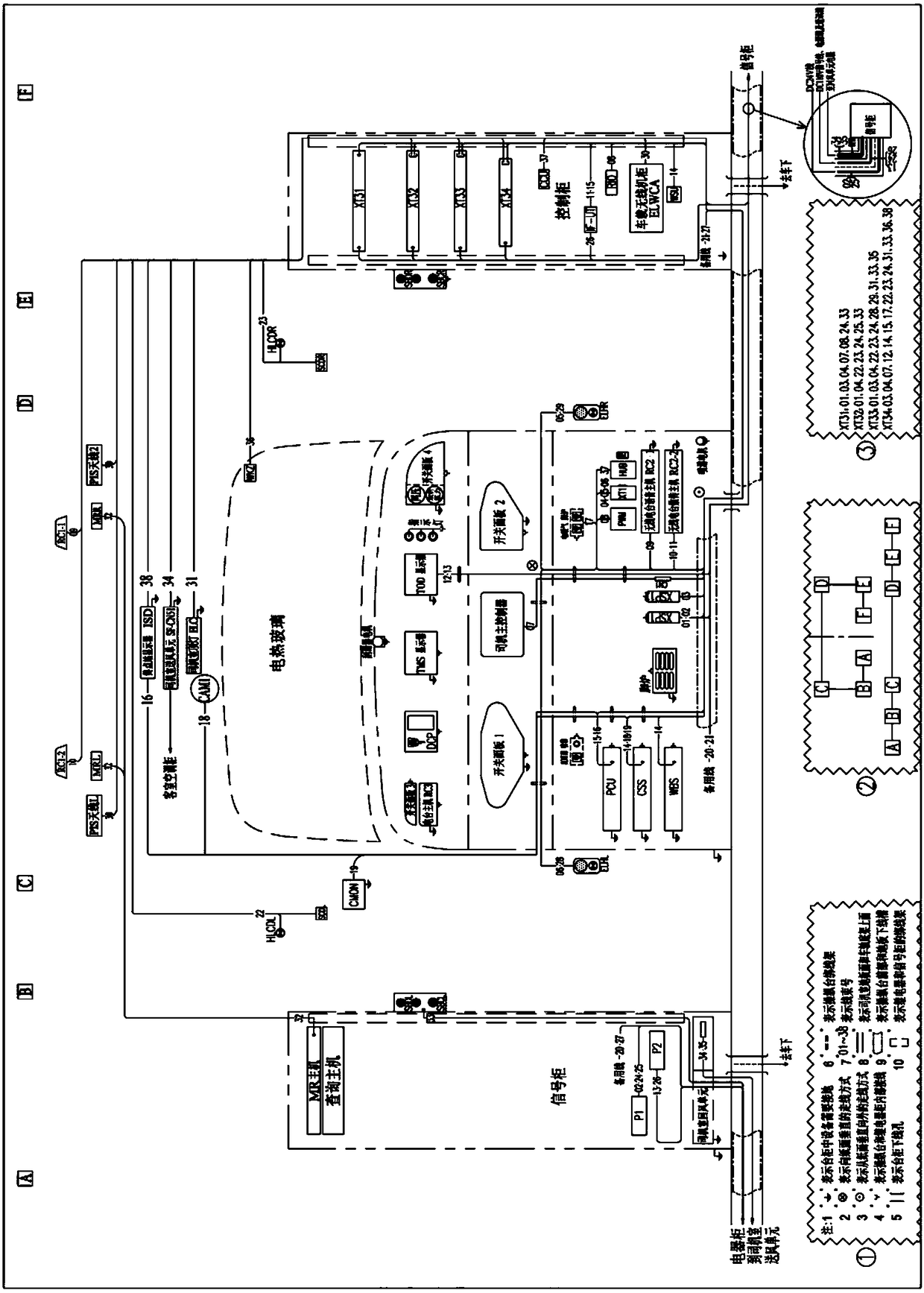 Display method and device for wiring information of electrical equipment