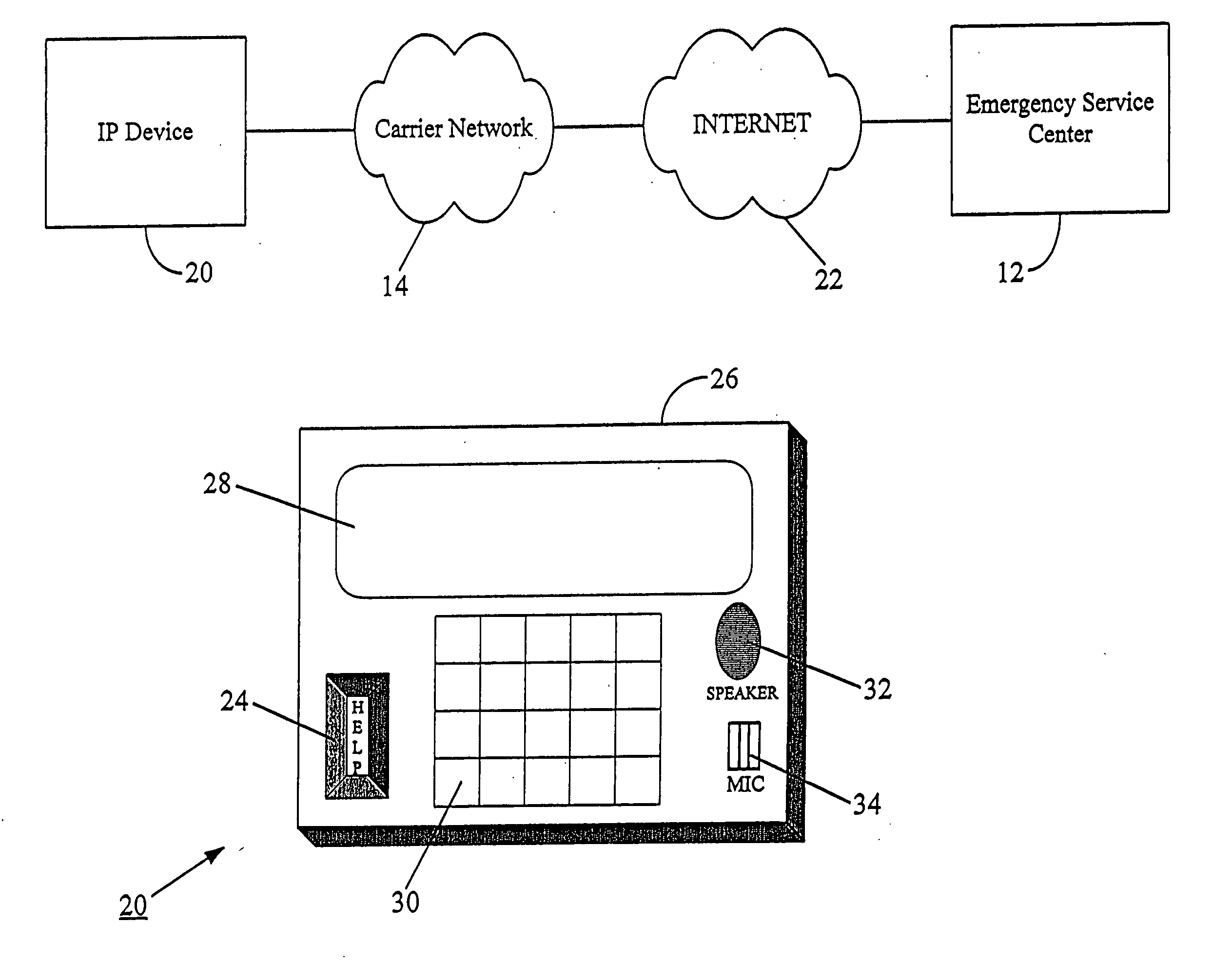 Method of facilitating access to IP-based emergency services