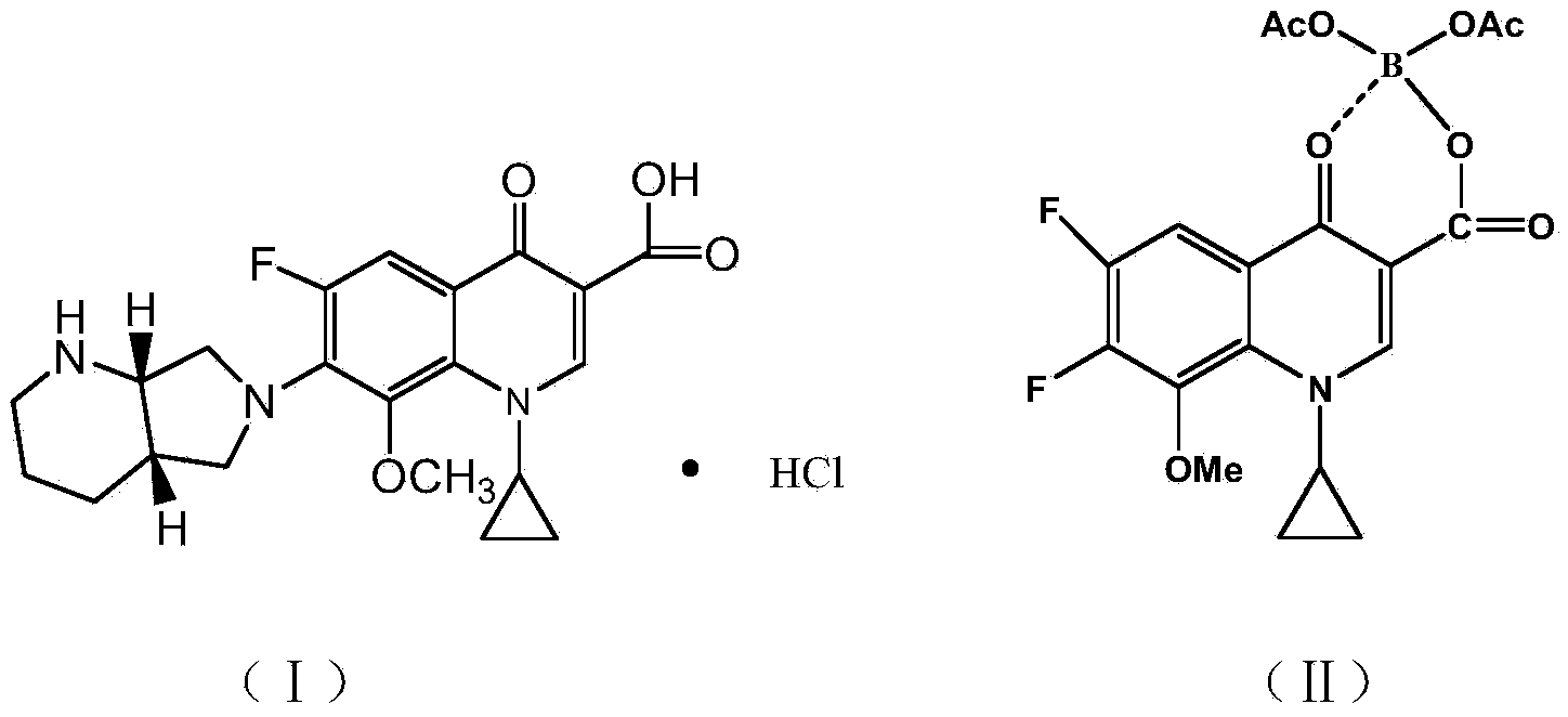 Synthesis method of moxifloxacin hydrochloride intermediate