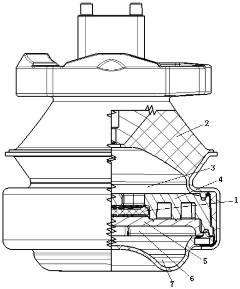 A decoupling membrane, suspension assembly and vehicle