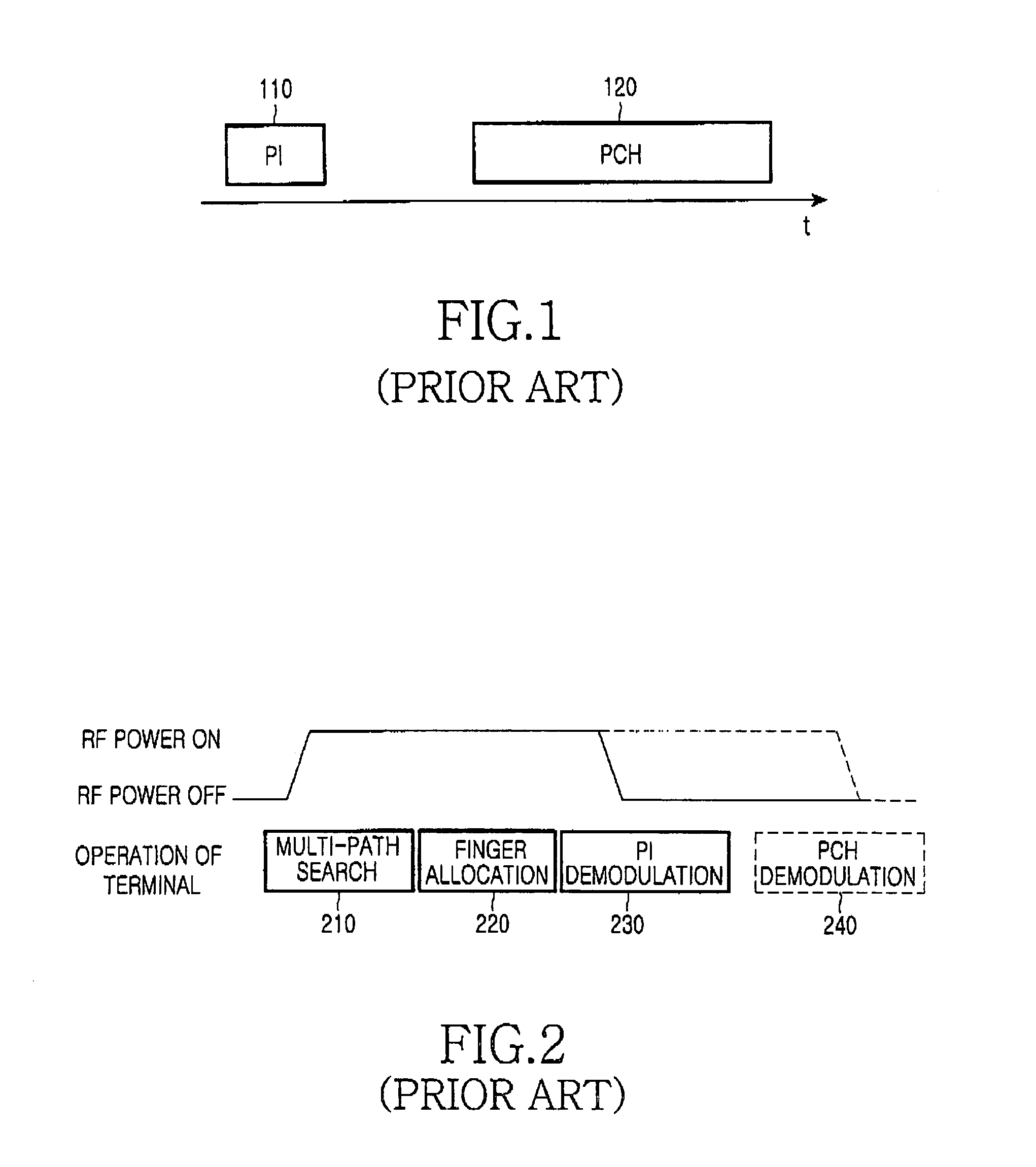 Rake reception apparatus and method in a mobile terminal