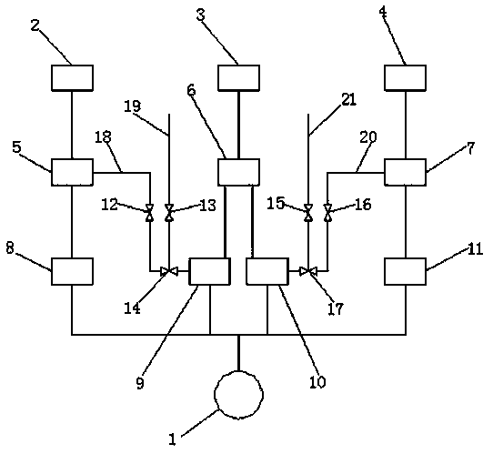 Anti-supply-halt coal powder recovery storage system applied to metallurgy