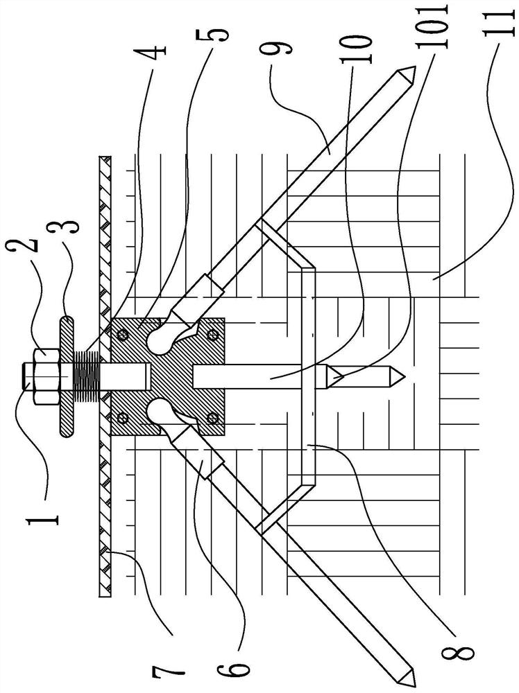 Slope protection reinforcement device for water conservancy projects