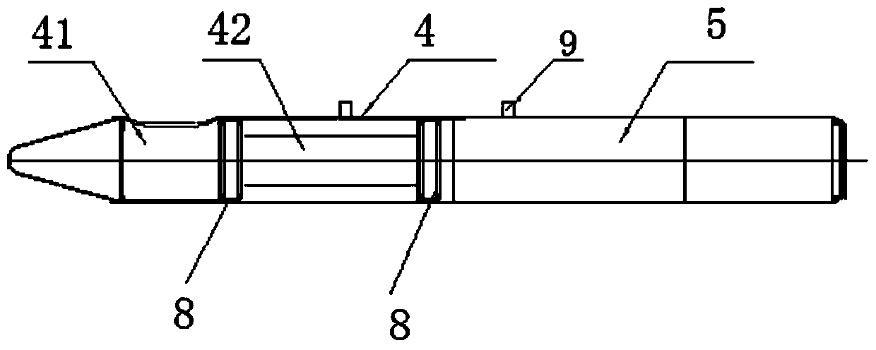 Shock absorber for large aviation optical nacelle and aviation optical nacelle