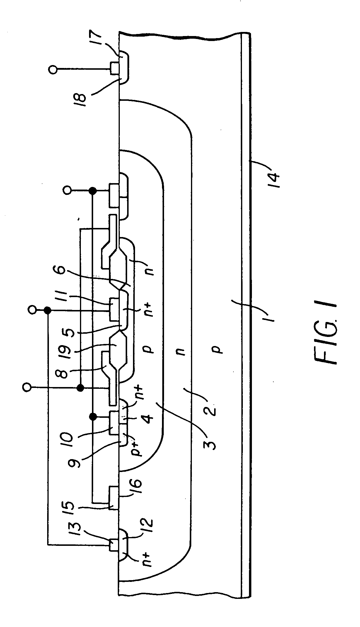 High power semiconductor device having a schottky barrier diode