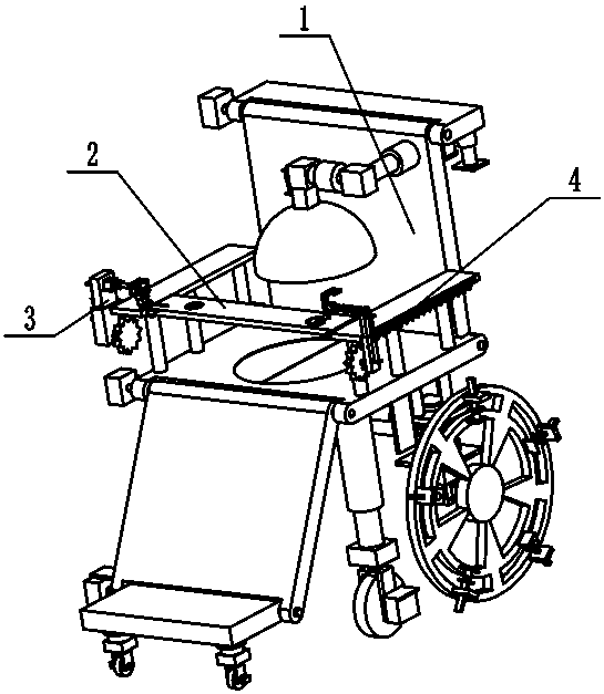 An intelligent auxiliary wheelchair for the disabled