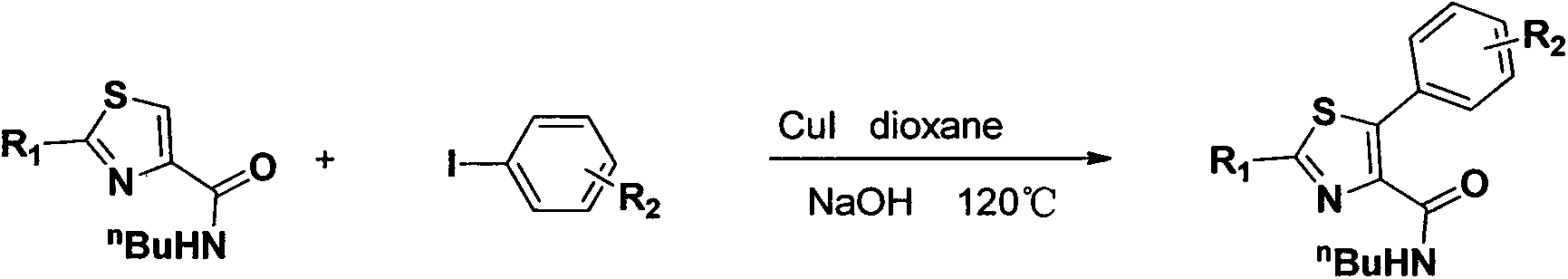 Preparation method of N-butyl-5-phenylthiazole-4-formamide derivative