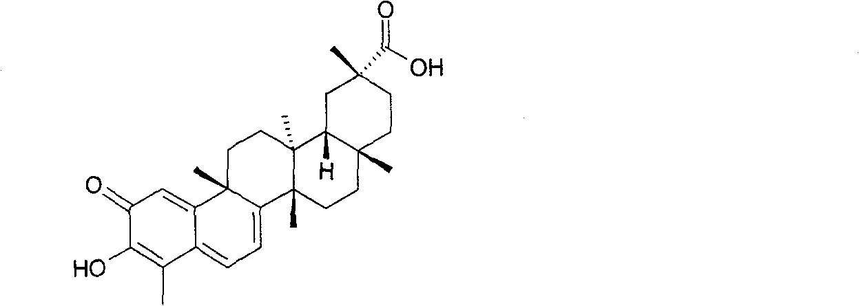 Alkali metal salt compound of celastrol and preparation method thereof