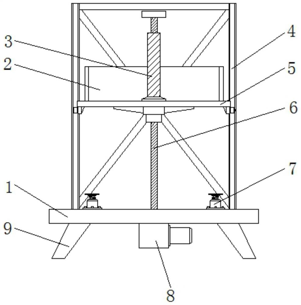 Fixed aluminum alloy lifter with lifting support provided with guide structure