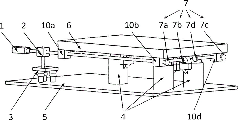 Gas magnetic vibration isolation platform based on spring zero position benchmark and laser auto-collimation measurement