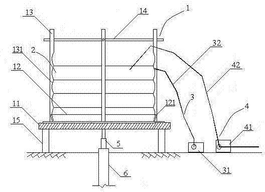 An inflatable multi-stage water bag loading test pile method and its device