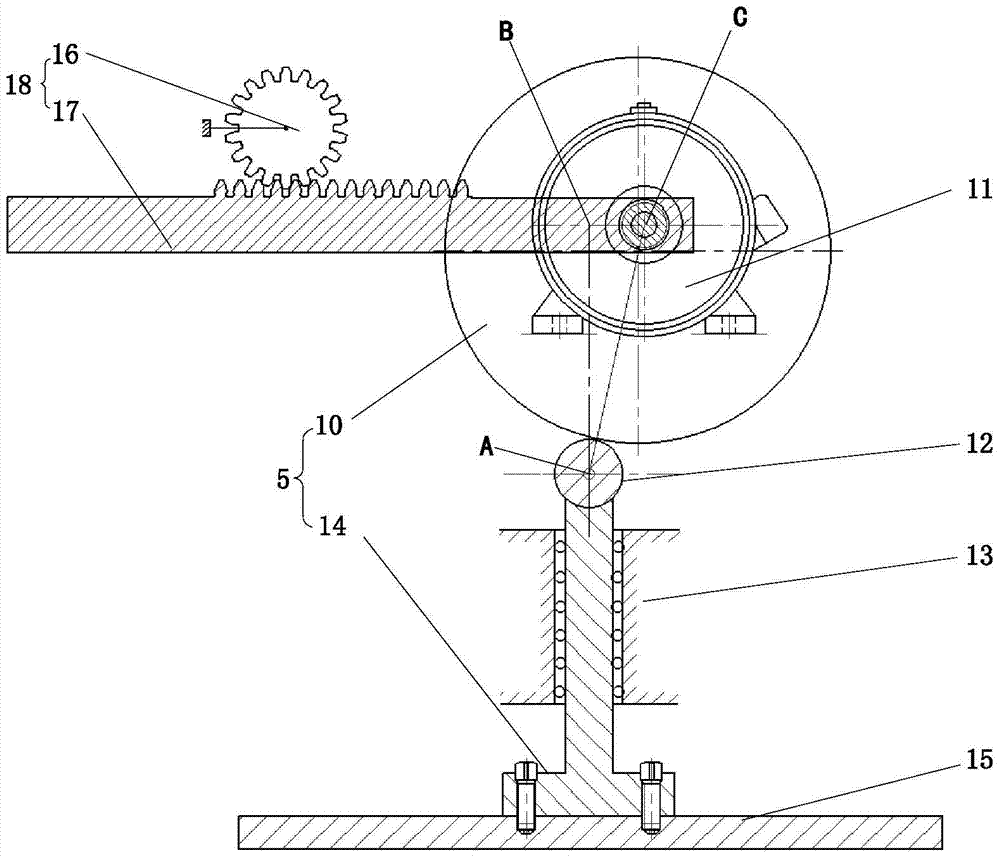 Amplitude modulation vibration mold device