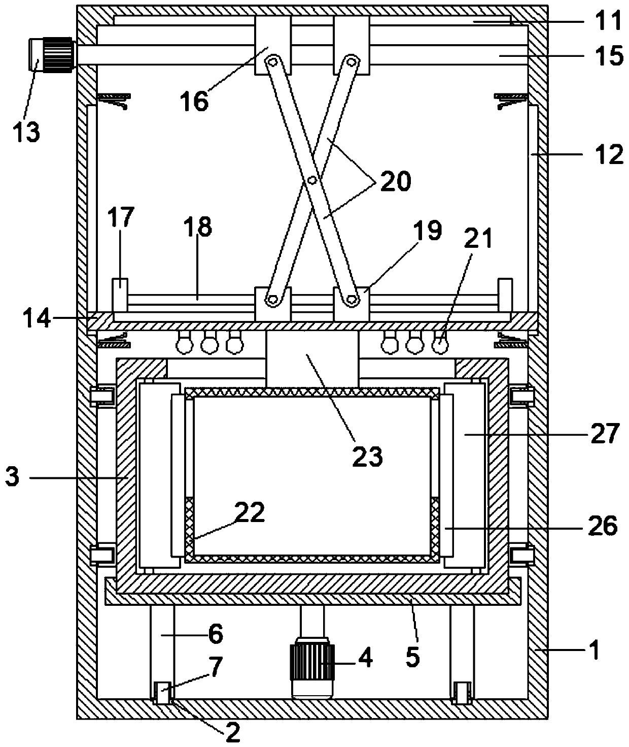 Cleaning device for medical apparatuses and instruments