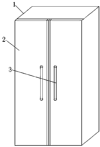 Anti-condensation device used for side-by-side combination refrigerator