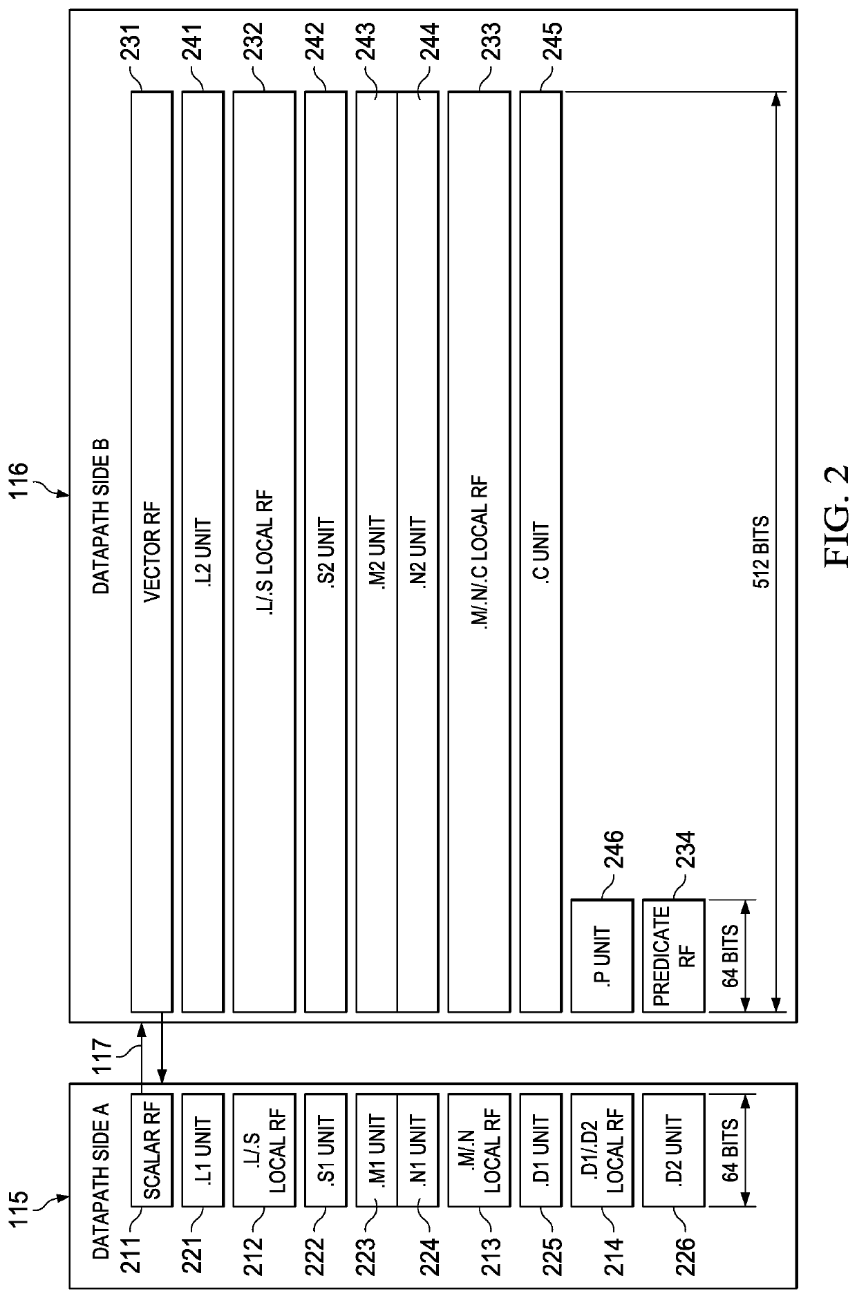 Data processing apparatus having streaming engine with read and read/advance operand coding