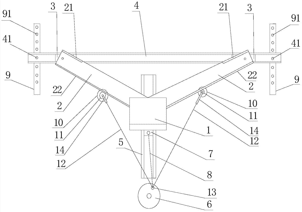 Lateral split exercise device with massage devices