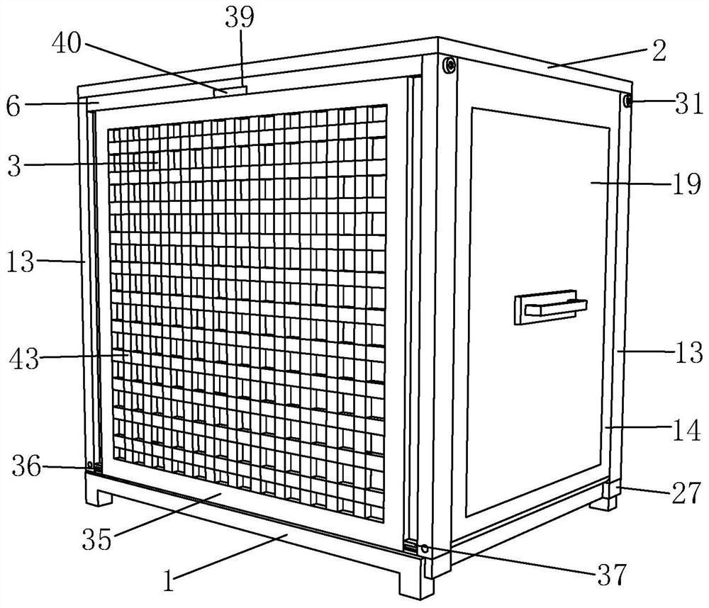 A kind of glass storage cabinet and installation method thereof