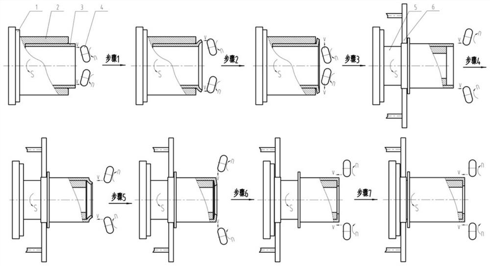 Manufacturing method of long pipe fitting with straight flanges at two ends