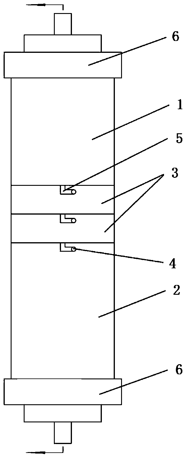 Small column test device for indoor PRB technology simulation