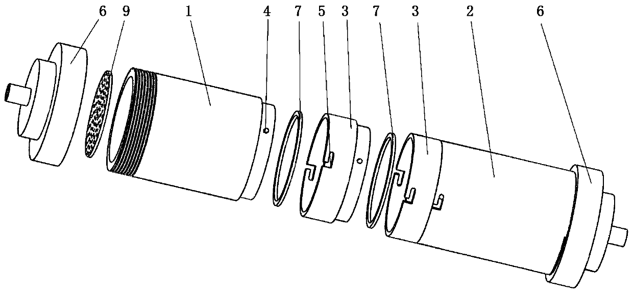 Small column test device for indoor PRB technology simulation