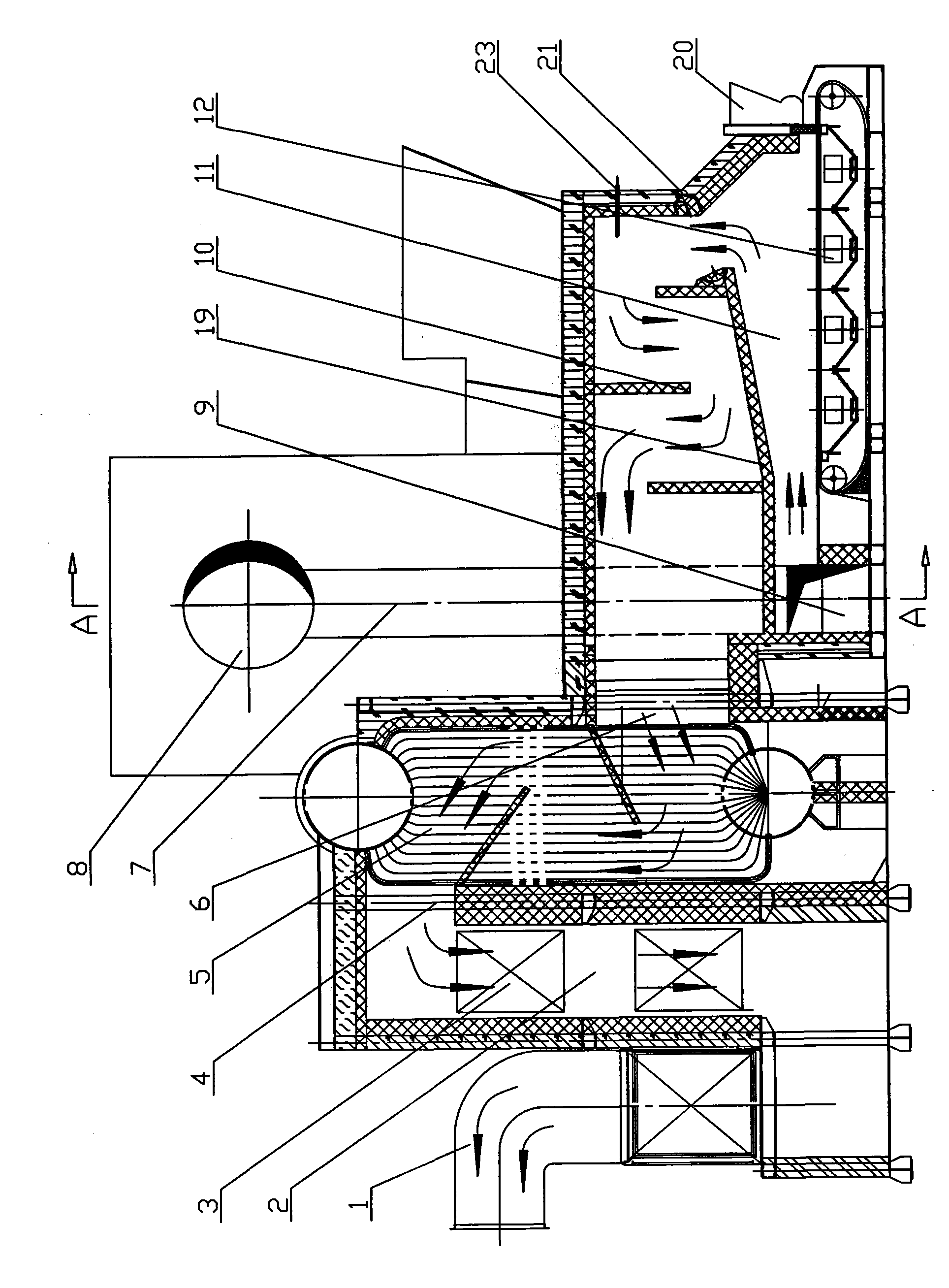 Method and device capable of inhibiting refuse incineration from generating dioxins