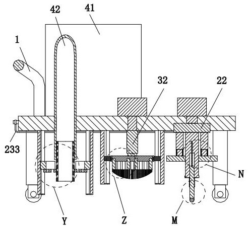 A mobile cleaning and repairing device for municipal roads