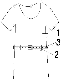 Short sleeves with belt