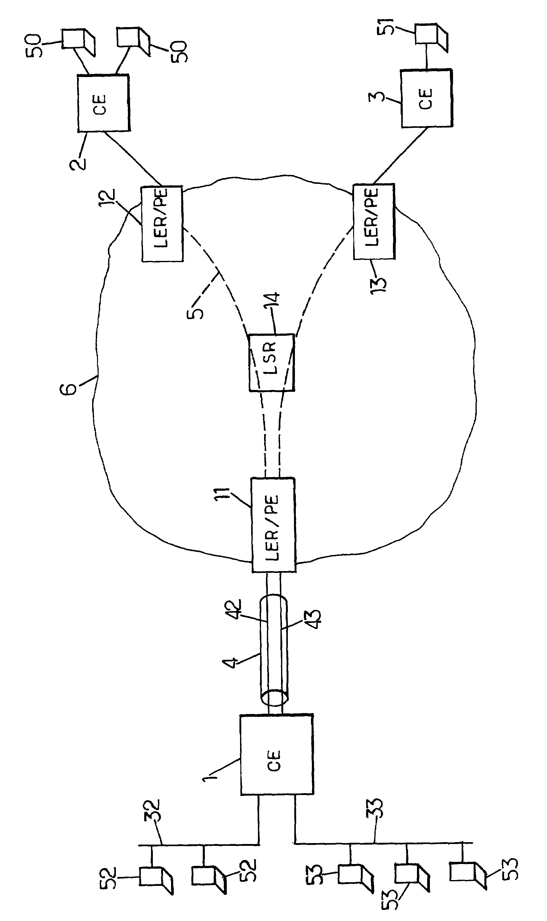 Address resolution method for a virtual private network, and customer edge device for implementing the method