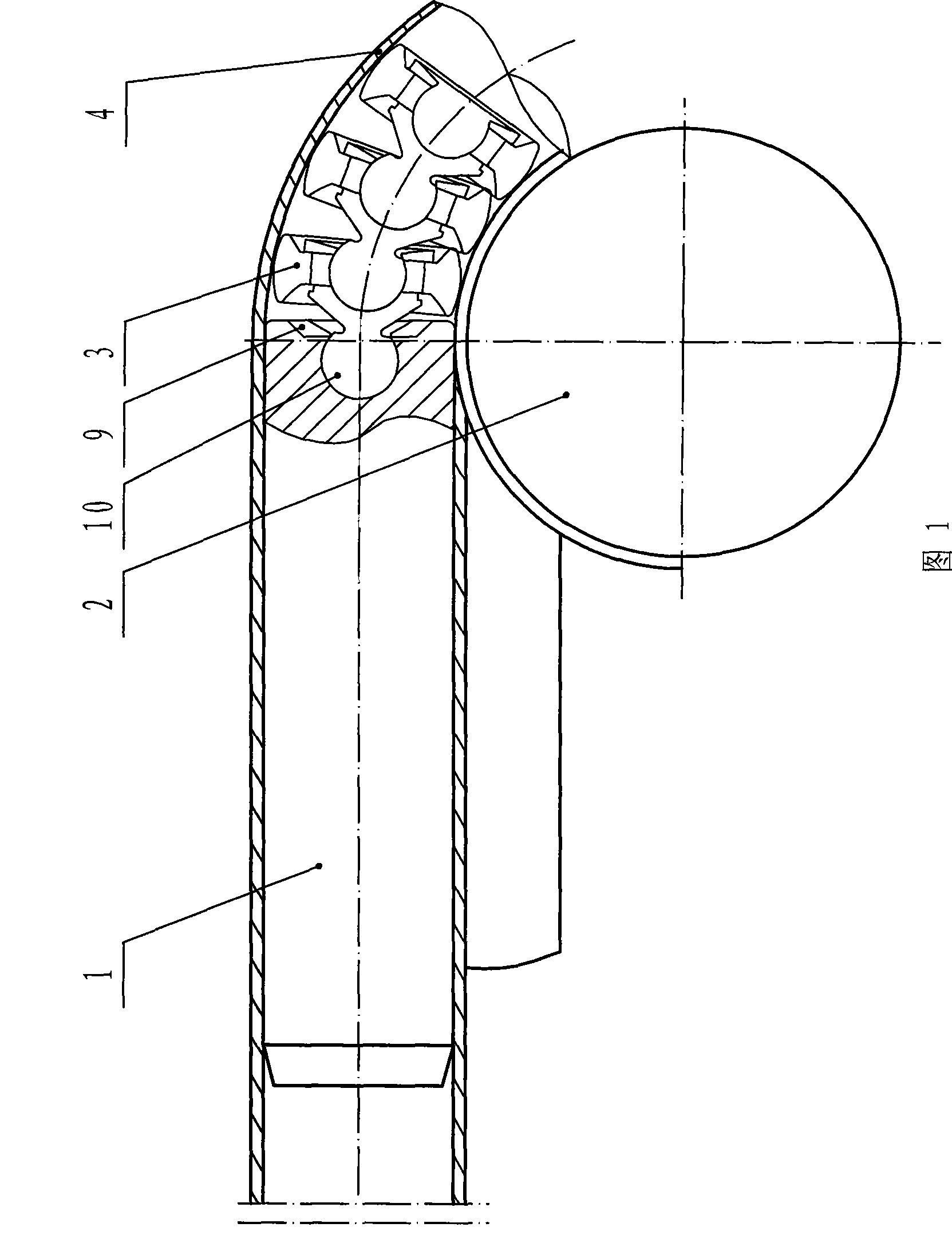 Flexible core of flexible tube terminal mould