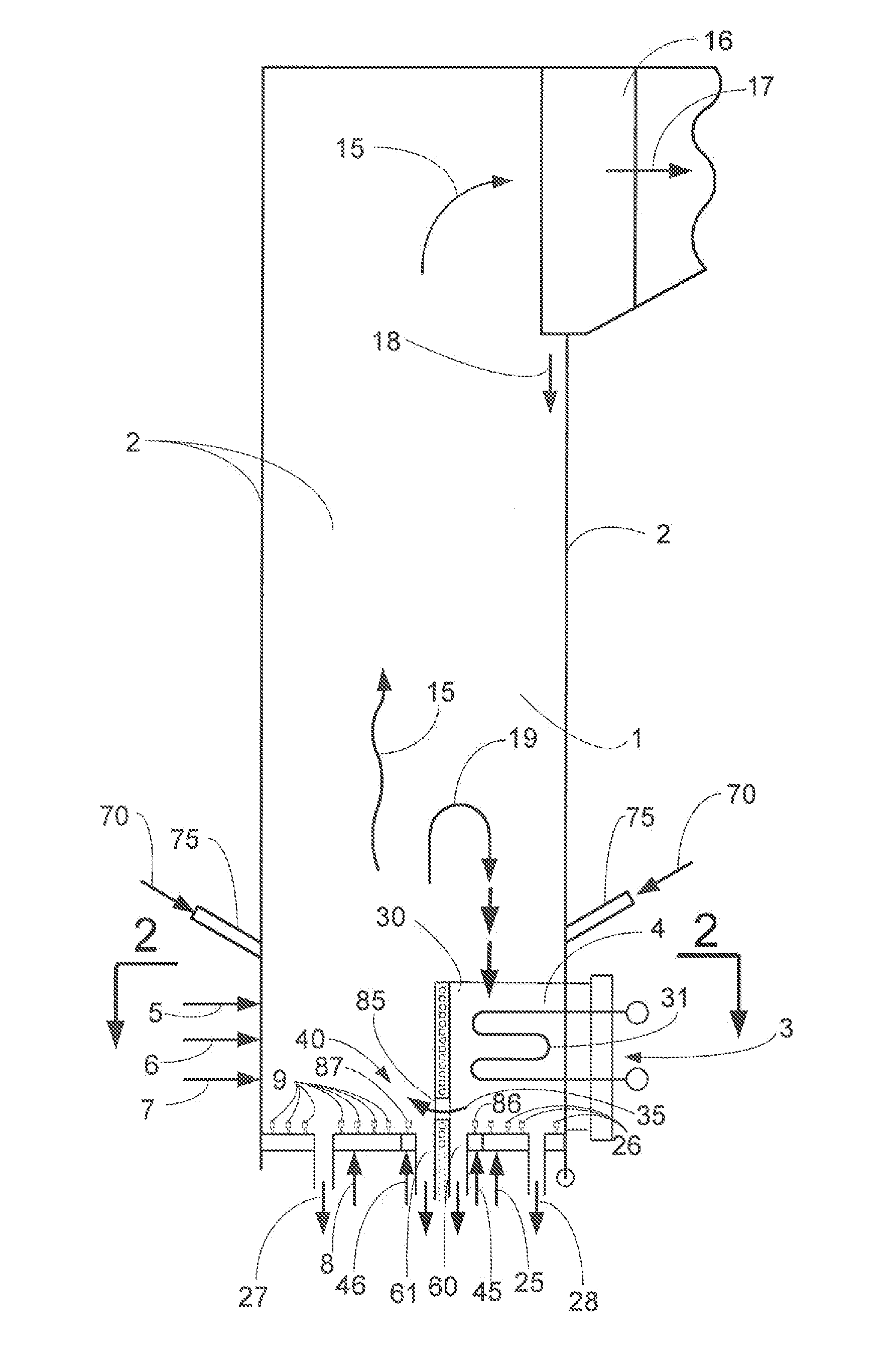 In-bed solids control valve with improved reliability