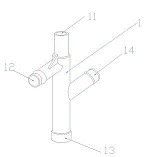 Four-way water supply device of ice making water dispenser