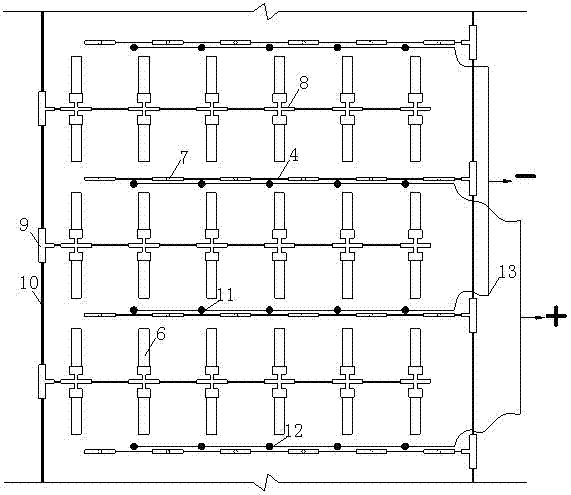 Processing method for reinforcing soft clay ground through vacuum preloading in combination with electro-osmosis method