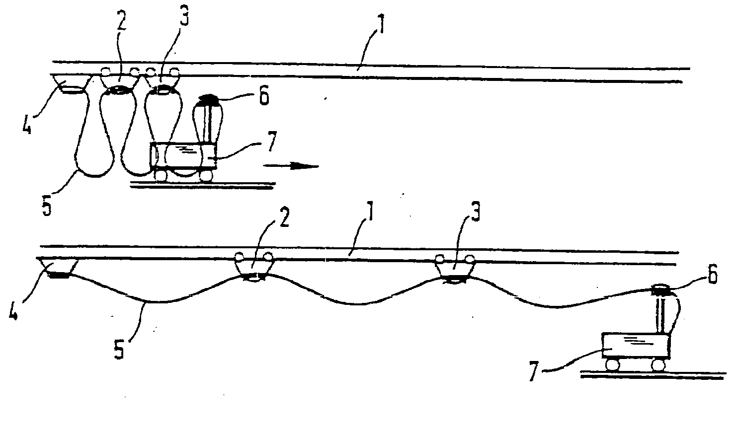 Conductor clamp for a trailing line
