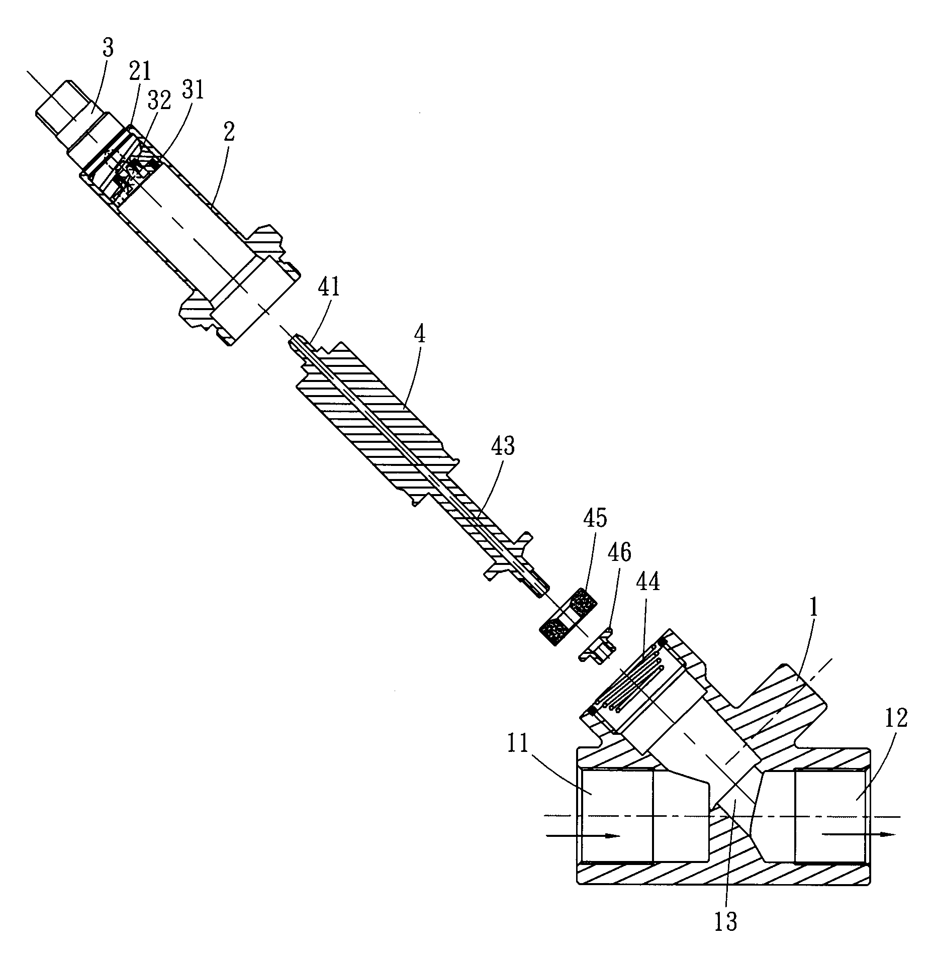 High-pressure armature set of solenoid valve