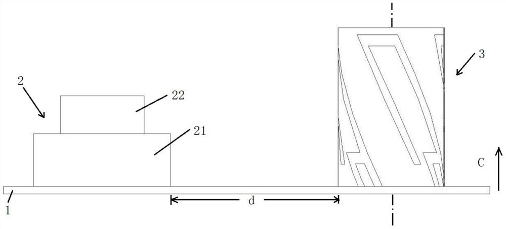 A navigation and positioning antenna