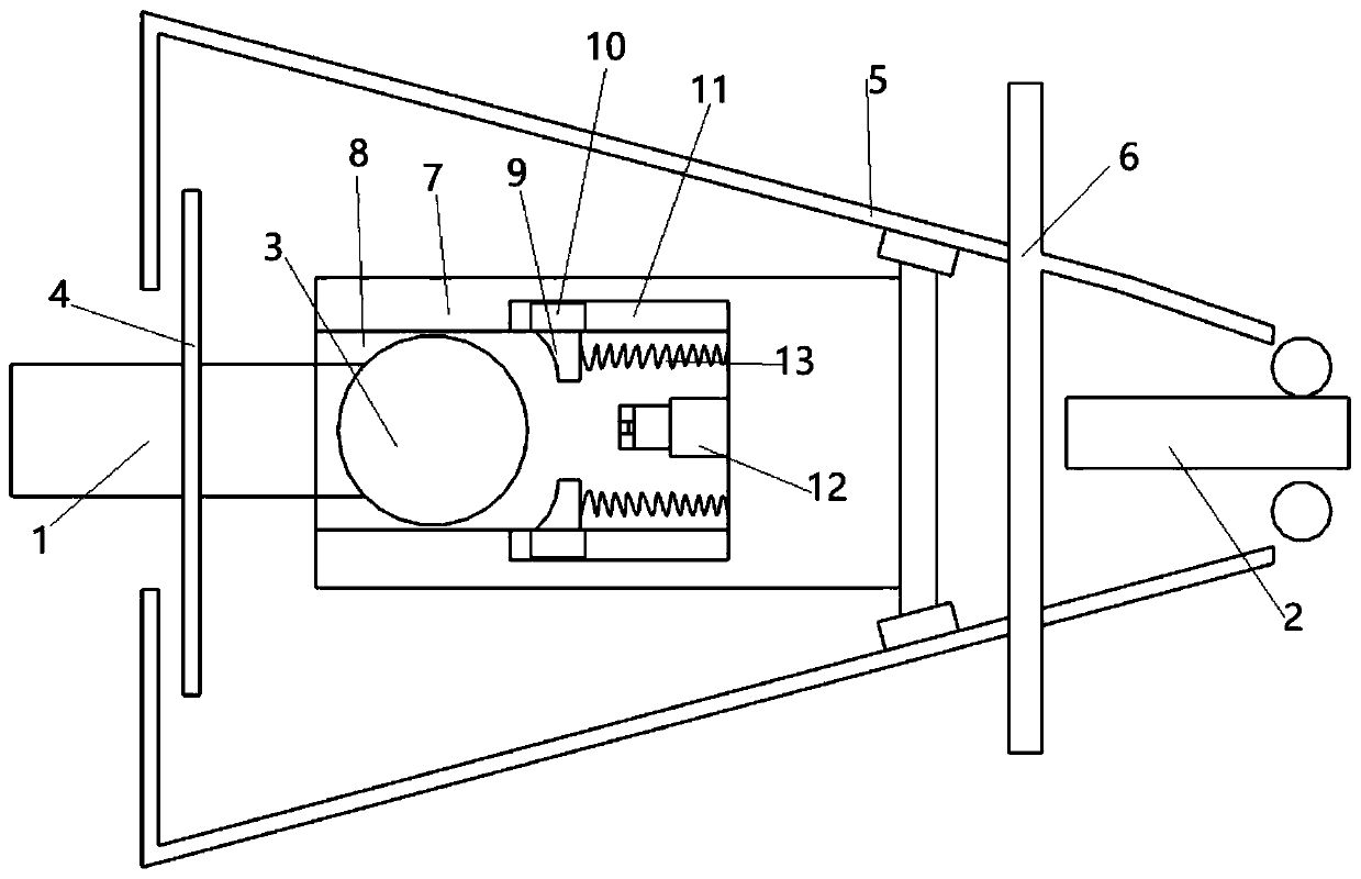 Semitrailer connecting traction device