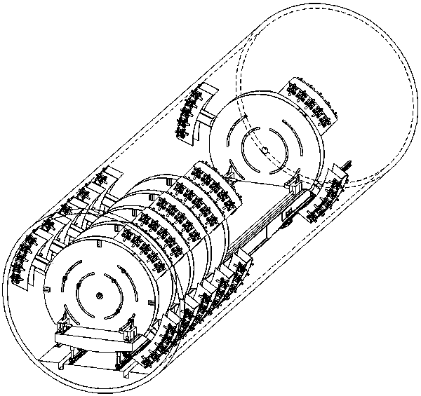 Equipment and method for precise positioning drilling at wall of subway tunnel via automatic benchmark leveling