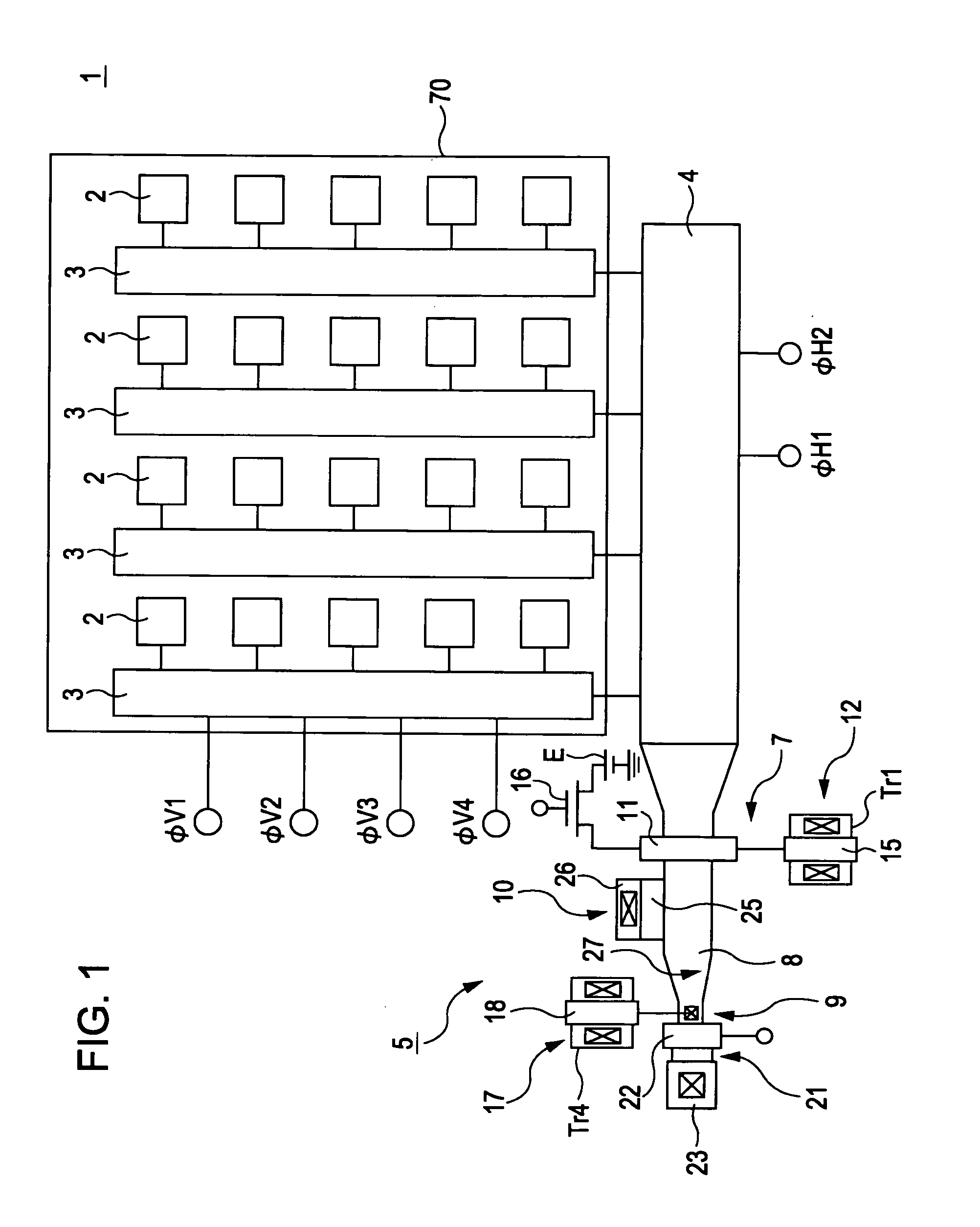 Solid-state image pickup device with an improved output amplifier circuitry