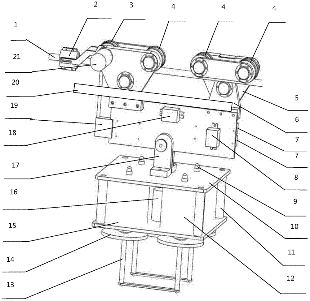 Extrusion type automatic high-viscosity insulating varnish spraying teleoperator for overhead power transmission line