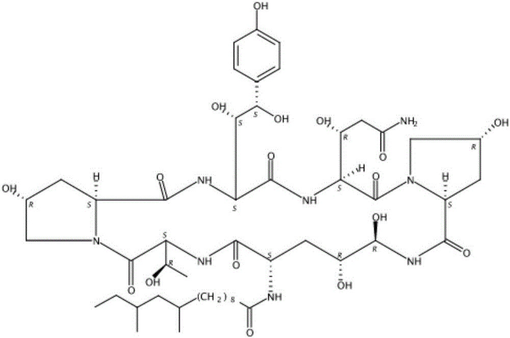 Fermentation method of caspofungin fermentation intermediate