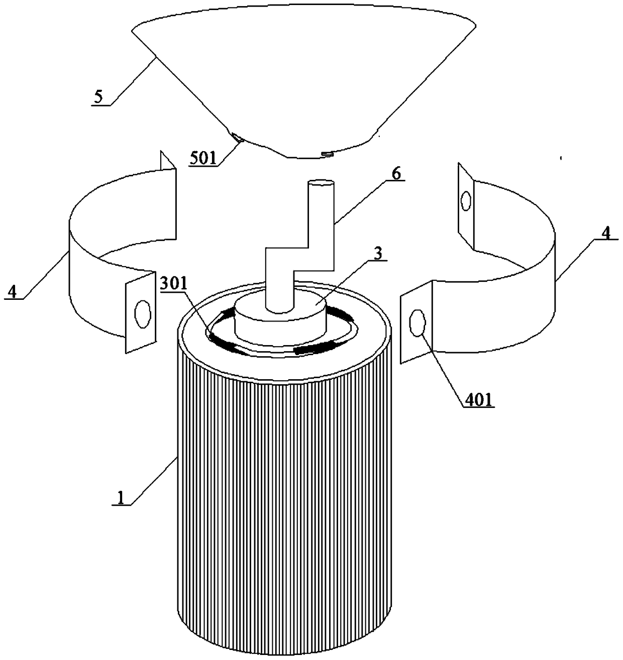 A hole protection device for underground rock engineering test boreholes adapting to different hole diameters