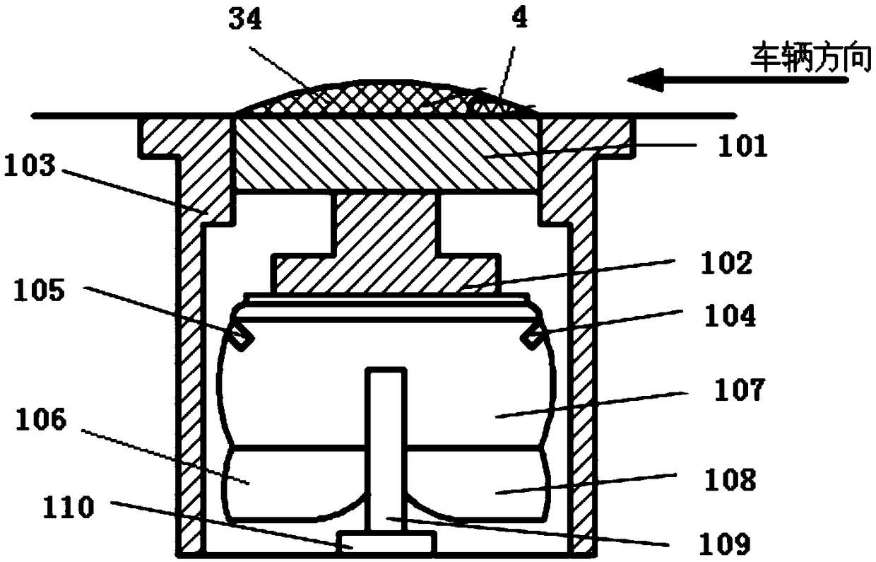 Air spring smart speed bump