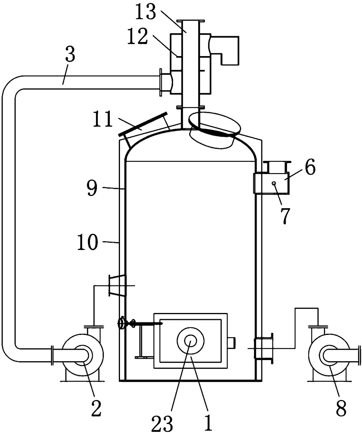 Desorption regeneration device suitable for organic exhaust gas treatment