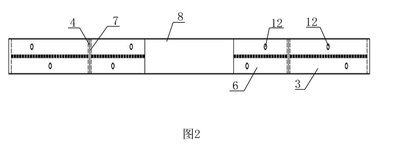 Assembled tie for shield construction and construction method thereof