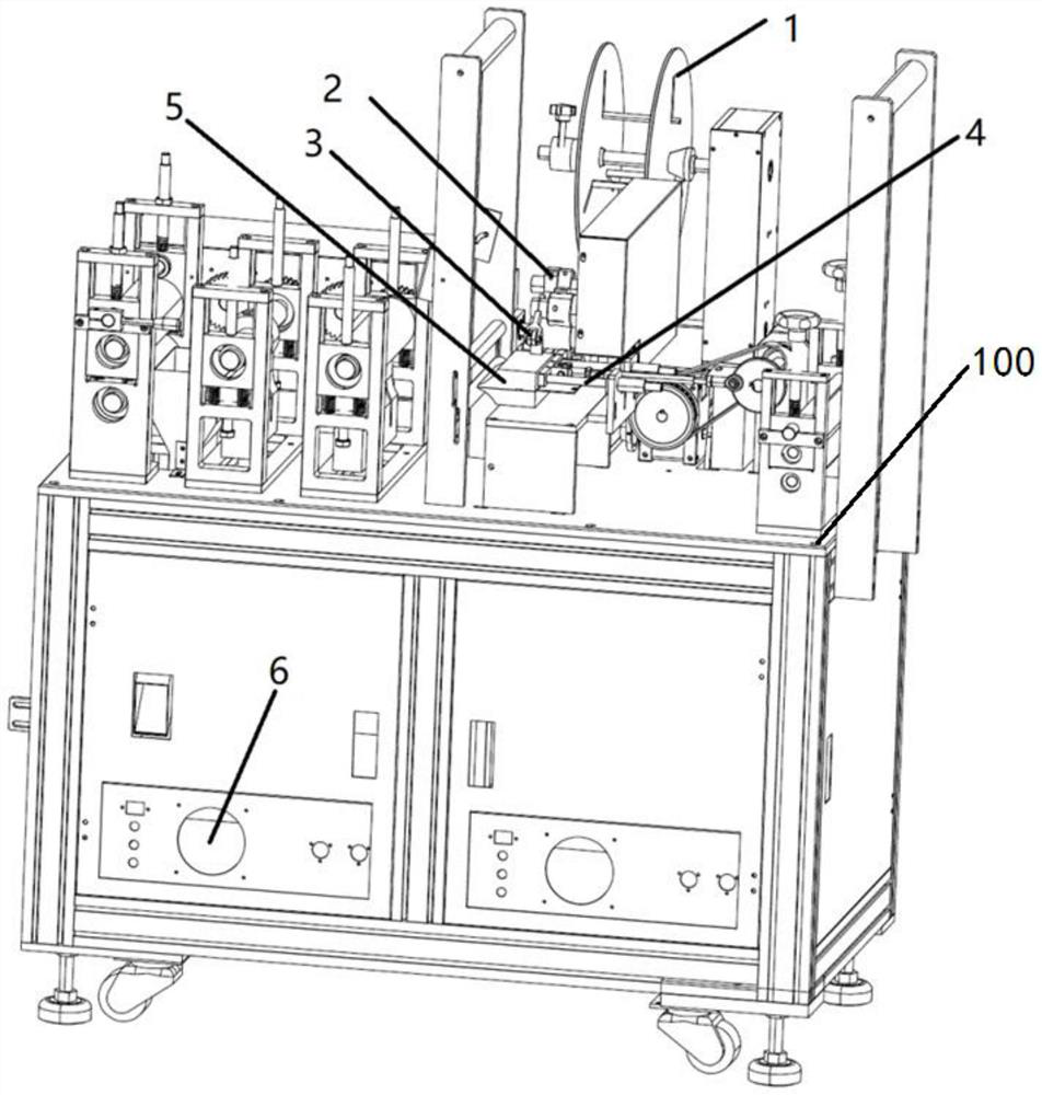 A nose wire intelligent feeding device and method for a mask machine