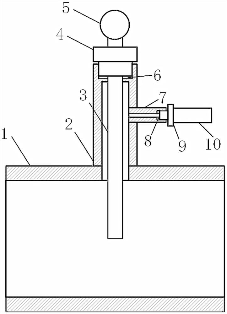 Temperature and pressure cooperative measuring device