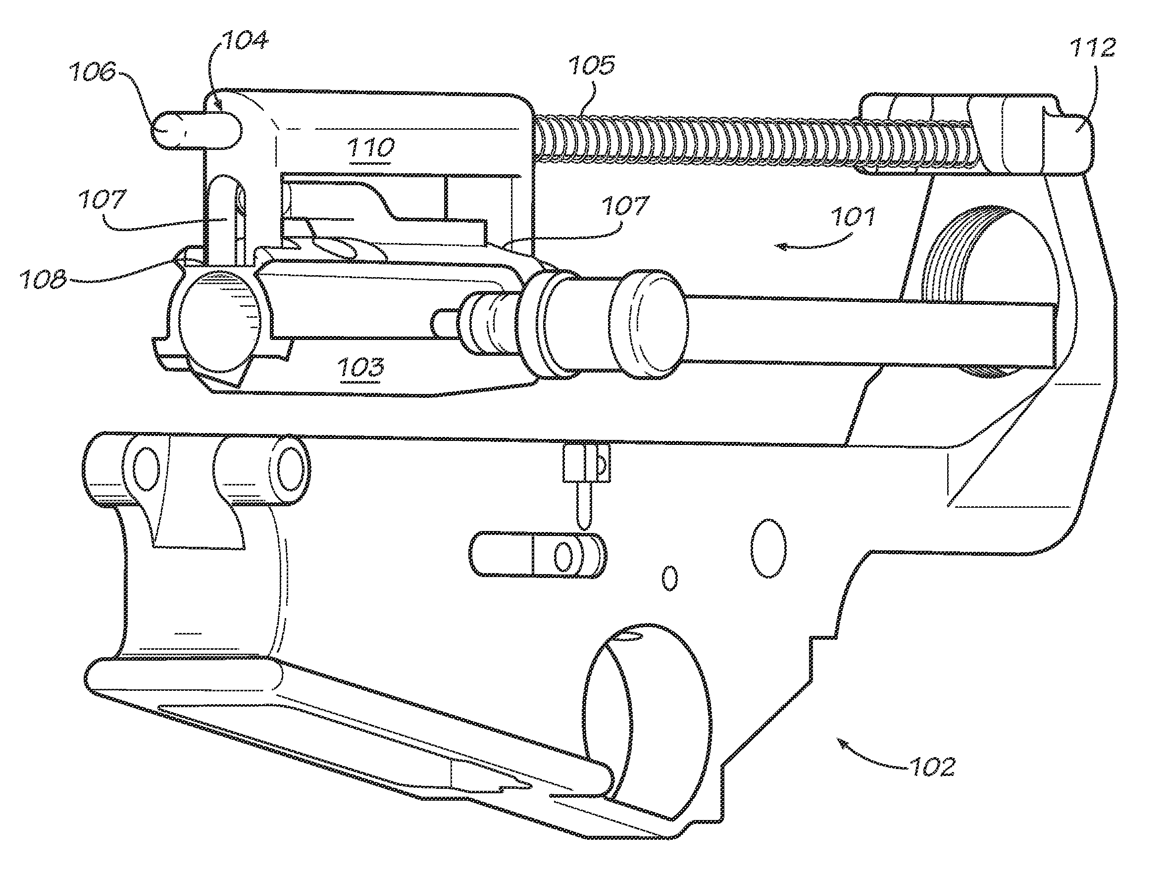 Recoil System and Method for Upper Receiver