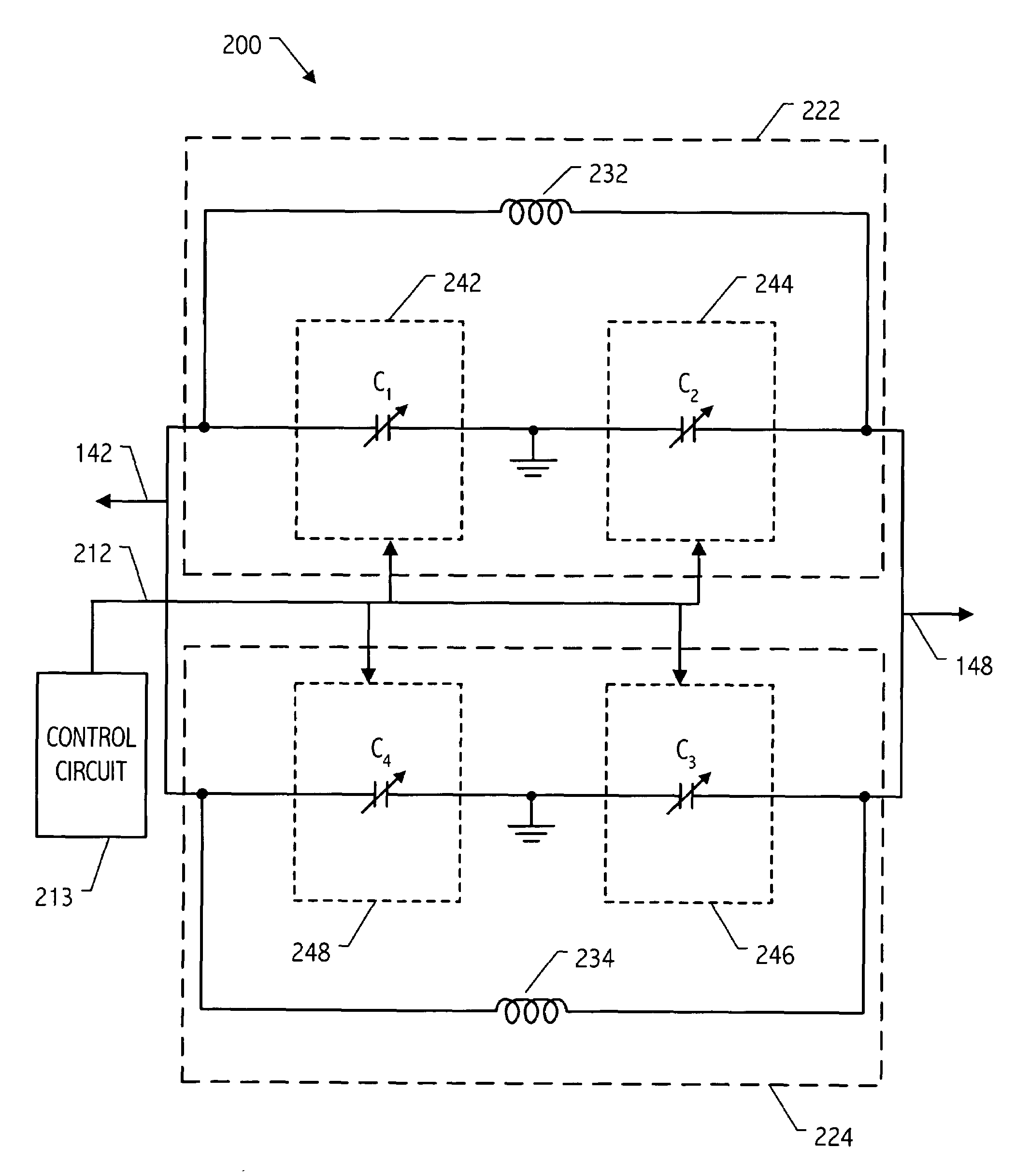 Imbalanced differential circuit control