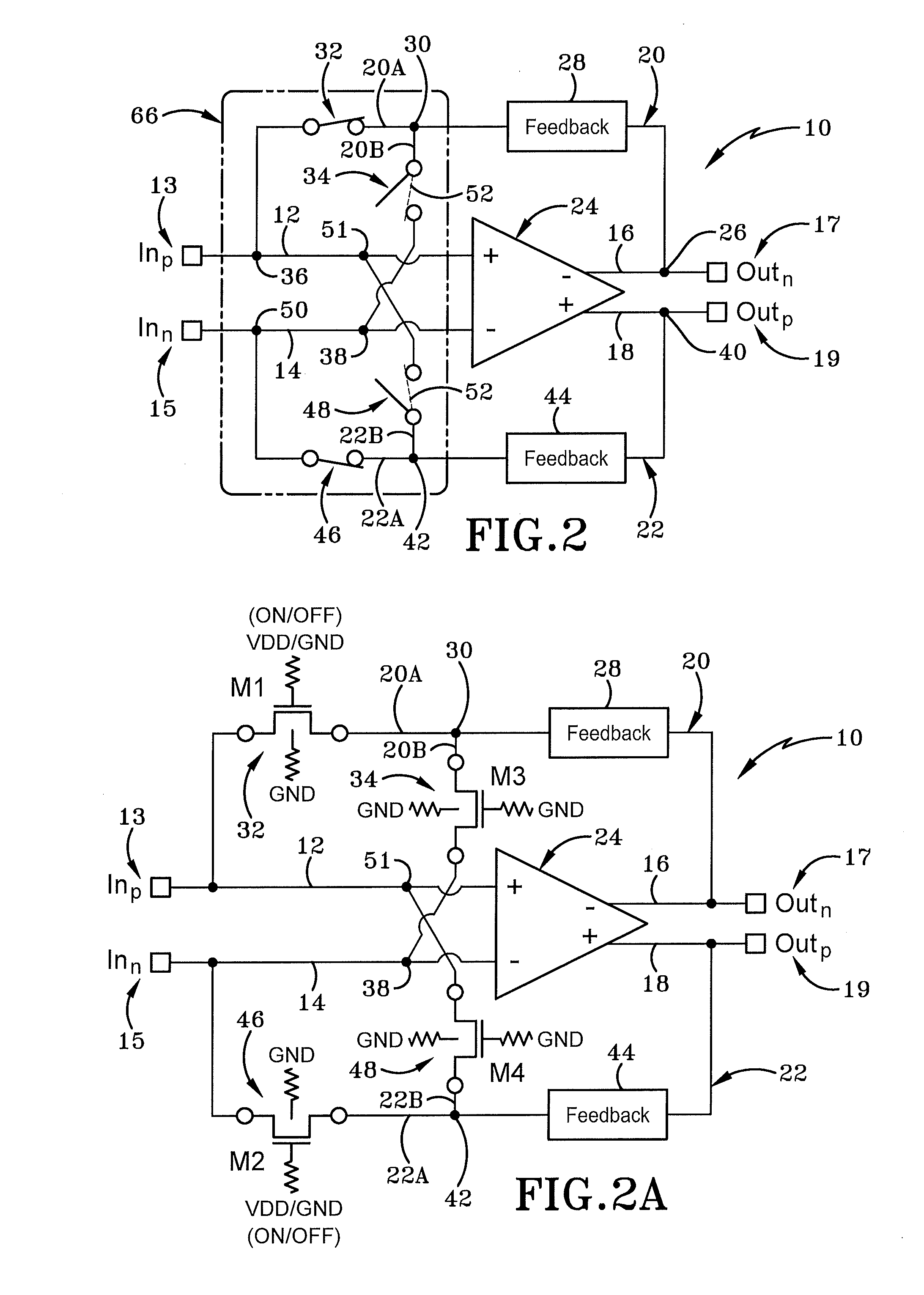 Off-state isolation enhancement for feedback amplifiers