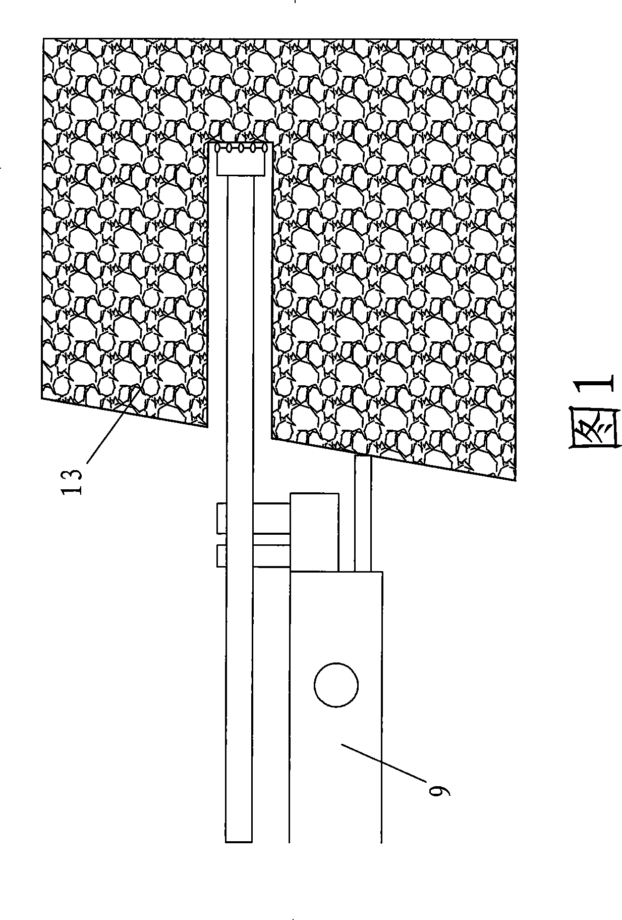 Subsection retrusive slip-casting method for porthole slurry-stop mixed double-pipe within tube